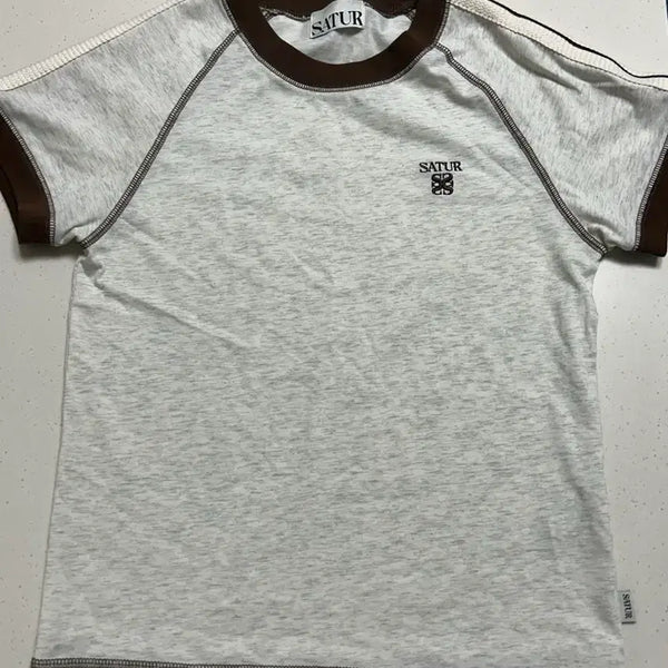 [BUNJANG] Setter Roton Stitch Ringer Short Sleeve T-shirt Oatmeal / 세터 로턴 스티치 링거 반팔 티셔츠 오트밀