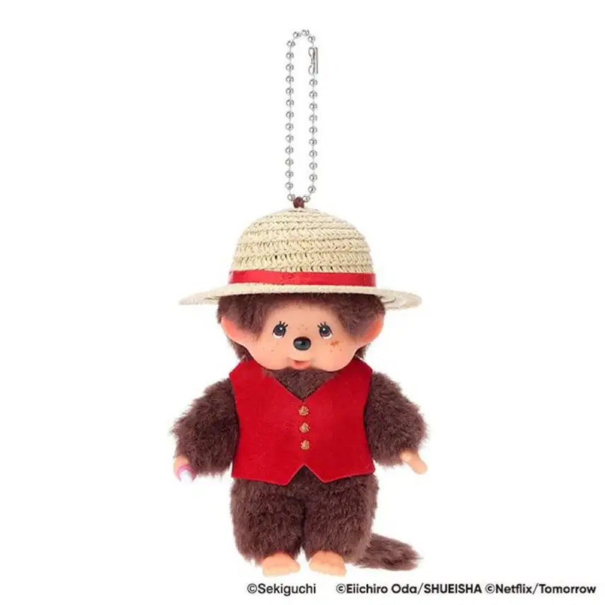 [BUNJANG] Luffy Monchhichi One Piece Keychain / 루피 몬치치 원피스 키링 사이즈