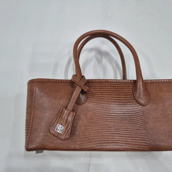 [BUNJANG] SI E Helena Baguette Bag Camel Lizard Pattern / 시에 헬레나 바게트백 카멜