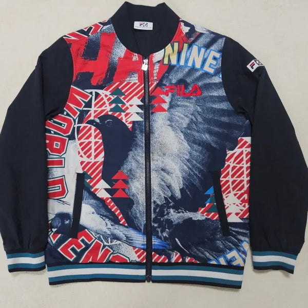 [BUNJANG] Fila x Staple Pigeon Collaboration Overseas Zip-Up Jacket / 휠라X스테이플 피전 해외판 집업 자켓 급처
