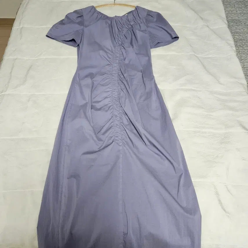 [BUNJANG] CC Collect Purple Shirring Long Dress / CC collect 퍼플 셔링 롱 원피스