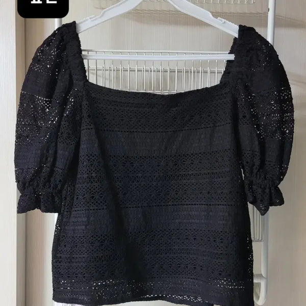 [BUNJANG] Lerat Black Lace Blouse M / (8/9까지 판매)르라트 블랙 레이스 블라우스 M