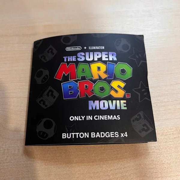 [BUNJANG] The Super Mario Bros. Movie Special Edition Badge Set / 슈퍼마리오 브라더스 영화 특전 뱃지