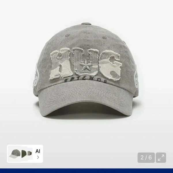 [BUNJANG] HugYourskin Hug Friends Cap Camo / 2회 착용) 허그유어스킨 허그 프렌즈캡 카모