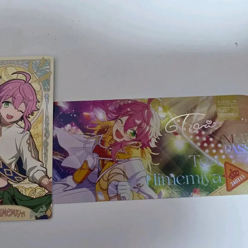 [BUNJANG] Ensemble Stars Himemiya Tori Arcana Card & Record Ticket Bundle Set / 앙상블 스타즈 토리 아르카나 카드, 레코드 티켓 일괄