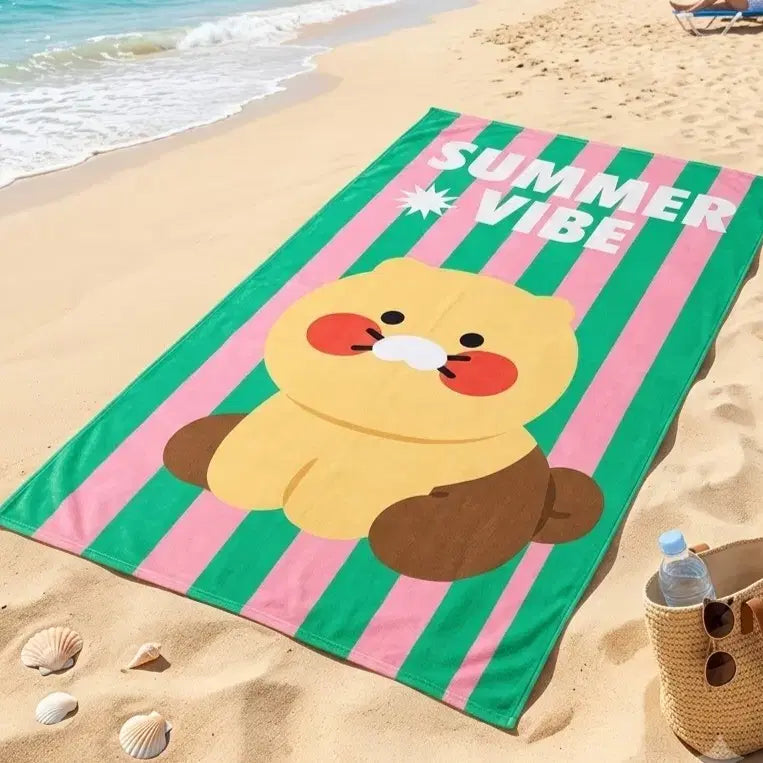 [BUNJANG] Kakao Friends Choonsik Watermelon Beach Towel / (새상품 정품)카카오프렌즈 춘식이 비치타월 워터멜론