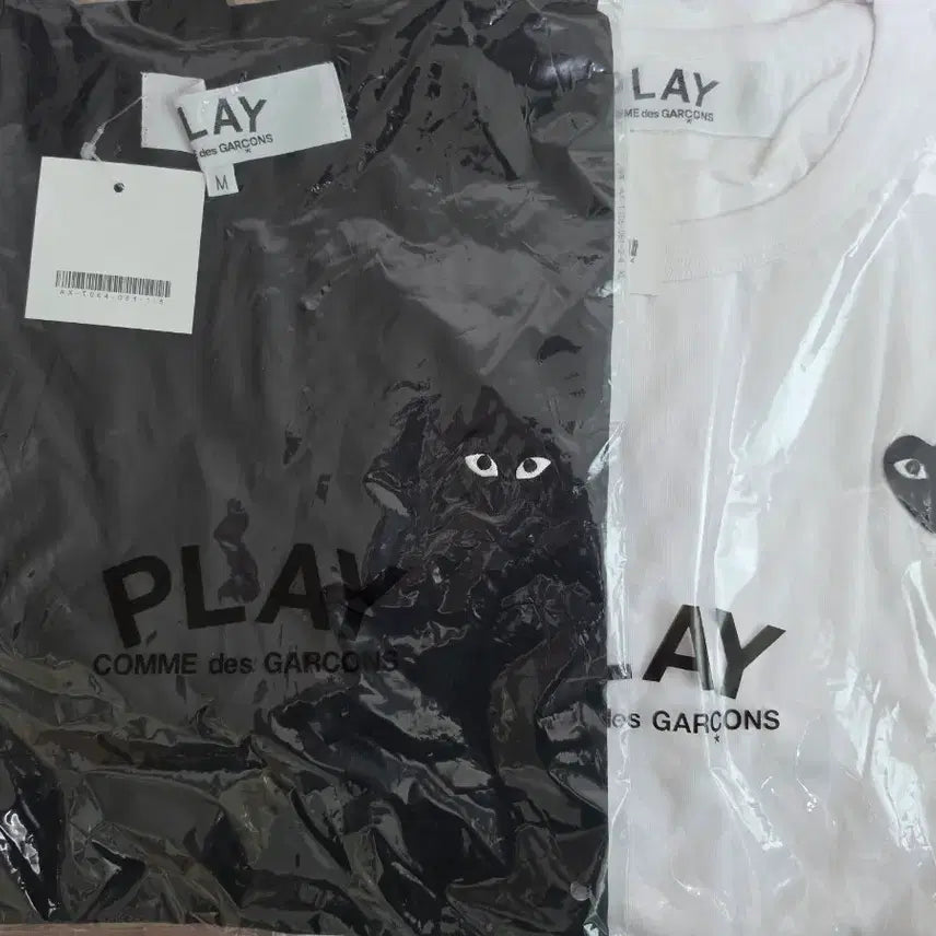 [BUNJANG] Comme des Garçons PLAY Black Heart Logo T-Shirt / [새상품] 꼼데가르송 플레이 반팔티 블랙 와펜(화이트, 블랙)