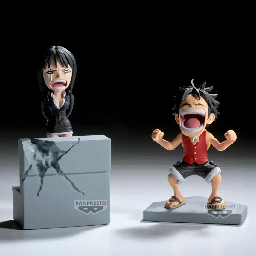 [BUNJANG] One Piece World Collectable Monkey D. Luffy & Nico Robin Figure (Sealed) / 원피스 월드콜렉터블 몽키 D 루피 & 니코로빈 미개봉