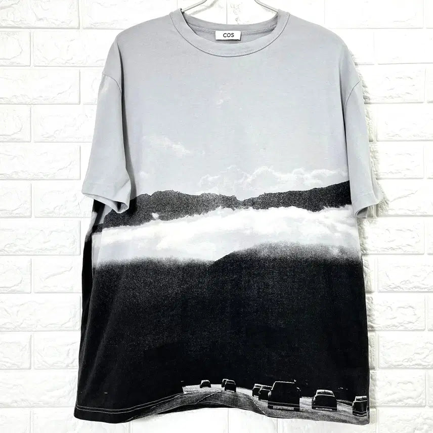 [BUNJANG] COS Graphic Short Sleeve T-Shirt Gray/Black XL / COS 그래픽 반팔 티셔츠 XL