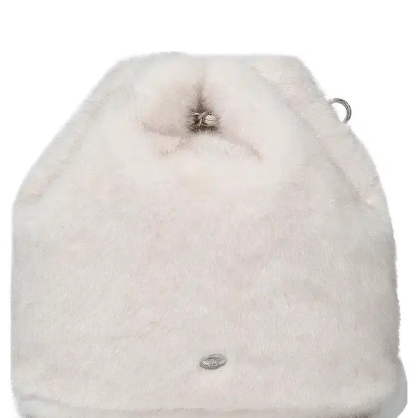 [BUNJANG] Covernat Women Clover Heart Fur Backpack / 커버낫 우먼 클로버하트 퍼 백팩