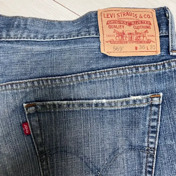 [BUNJANG] Levi's 569 Loose Straight Denim Pants / 리바이스 569 루즈 스트레이트 데님팬츠