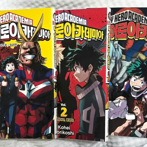 [BUNJANG] My Hero Academia Manga Volumes 1-3 Set / 거의 새제품 나히아 만화책 1~3권 일괄!!!