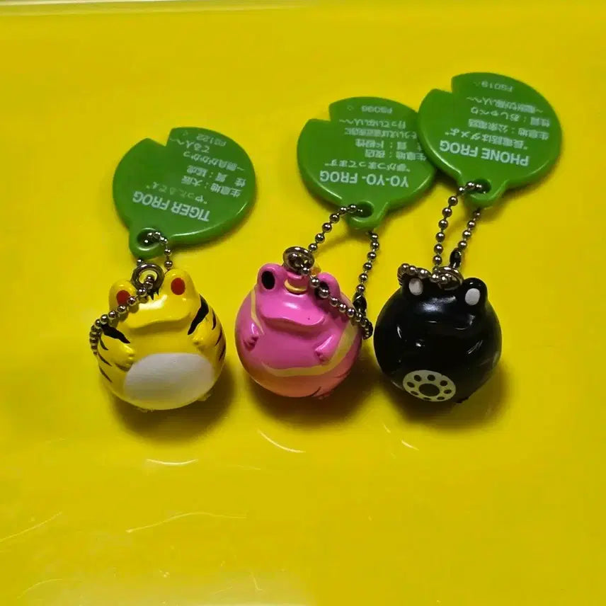 [BUNJANG] Frog Style Tiger Frog Phone Charm Bundle Set / 프로그스타일 호랑이  프로그 요요  프로그  전화기 키링 일괄