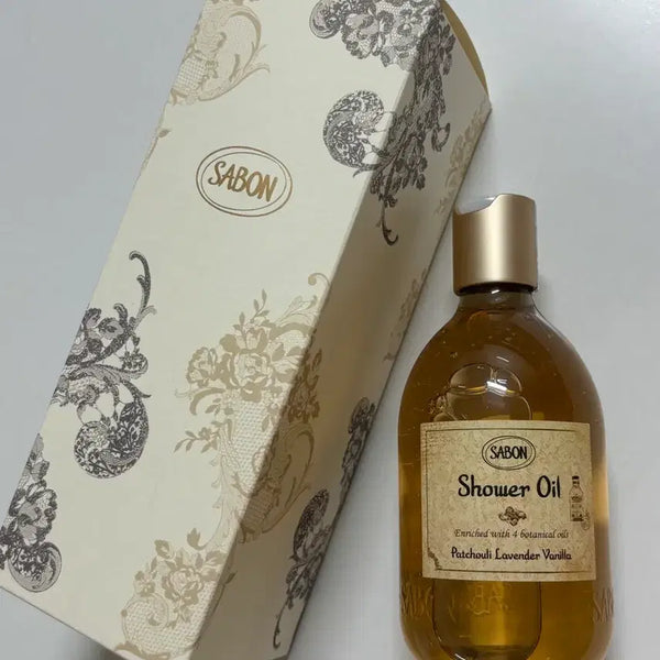 [BUNJANG] Sabon Shower Oil Patchouli Lavender Vanilla 300ml / 사봉 샤워 오일 패츌리 라벤더 바닐라 300ml