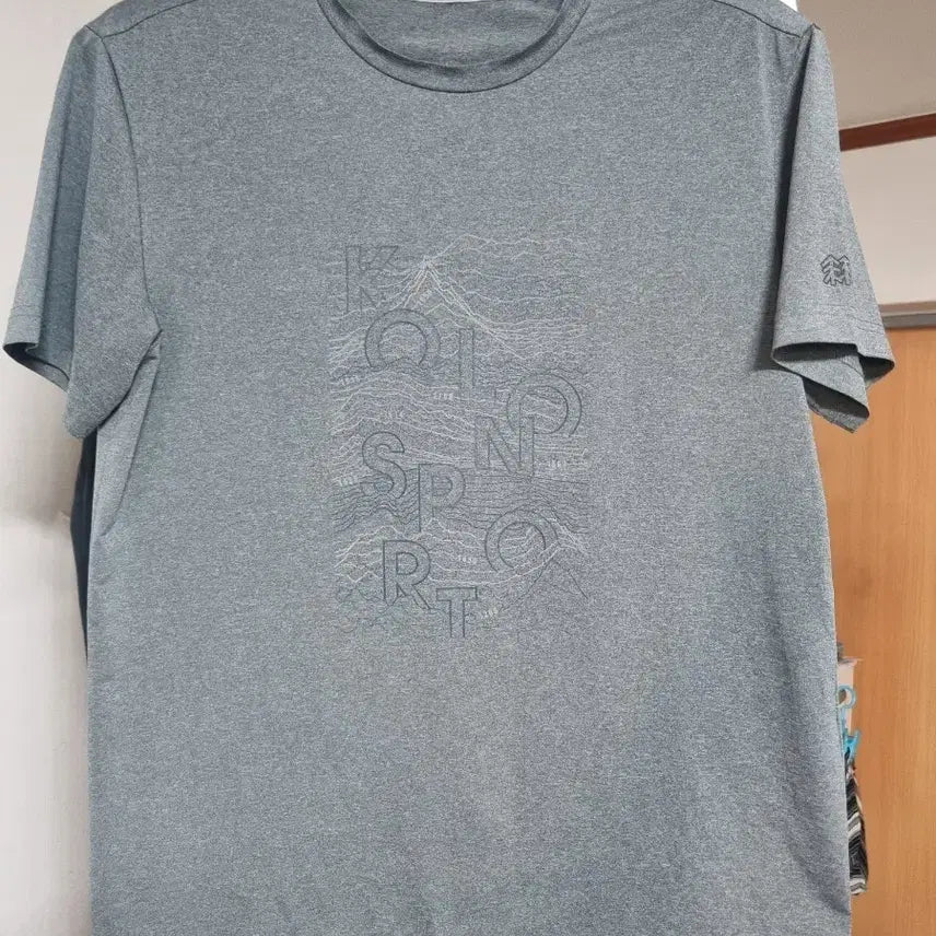 [BUNJANG] Kolon Sport Cooling T-Shirt Grey M (95) / (새옷 수준)코오롱 스포츠 냉감 티셔츠 그레이 M 95사이즈