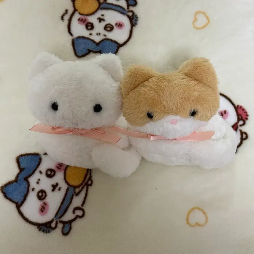 [BUNJANG] Oing Boing Enoki Mushroom Cat and Baking Bread Cat Plush Set / 오잉보잉 노루궁뎅이 식빵 굽는 고양이 인형 세트 판매