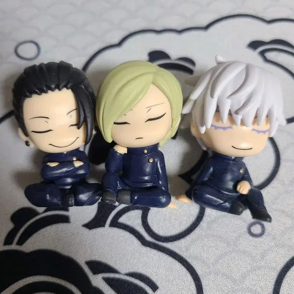 [BUNJANG] Jujutsu Kaisen Shoulder Perching Figures Gojo Geto Nanami Set / 주술회전 어깨쿵 피규어 고죠 게토 나나미 3종 일괄