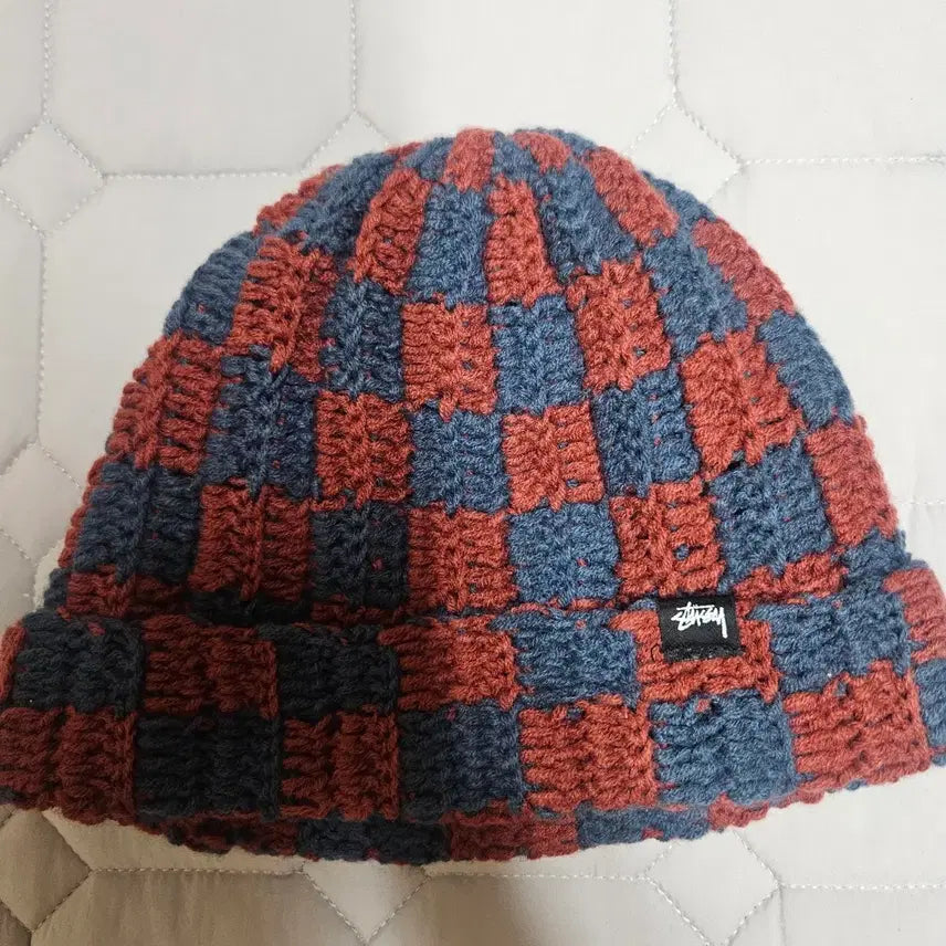 [BUNJANG] Stussy Crochet Checker Beanie / (OS) 스투시 크로쉐 체커비니