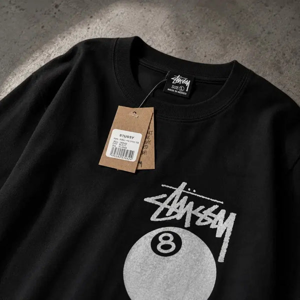[BUNJANG] Stussy 8 Ball Pigment Dye T-Shirt Black / 스투시 8볼 피그먼트 다이 티셔츠 블랙