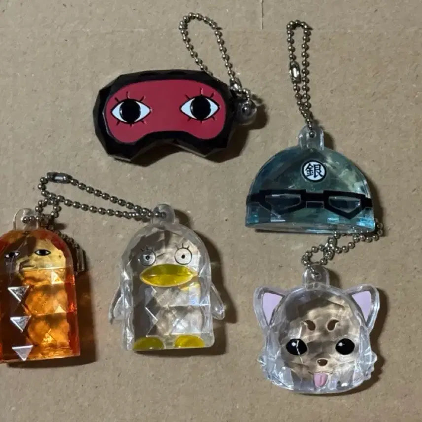 [BUNJANG] Gintama Classic Ore Keychain Set (5 Types) / 은혼 고전 광석 키링 5종 일괄