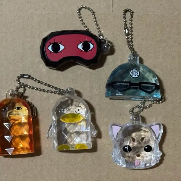 [BUNJANG] Gintama Classic Ore Keychain Set (5 Types) / 은혼 고전 광석 키링 5종 일괄
