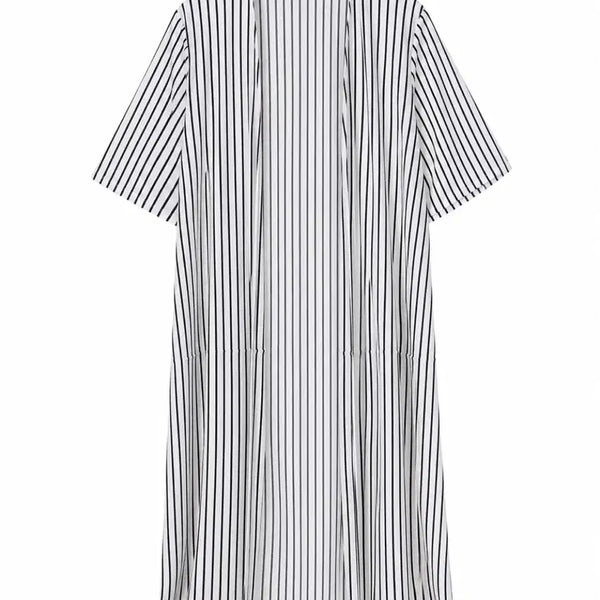 [BUNJANG] Stripe Robe Cardigan (Size 55-77) / 스트라이프 로브 가디건 55-77