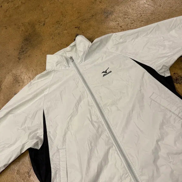 [BUNJANG] Mizuno Golf Windbreaker White/Black / [정품/L] 미즈노 골프 바람막이 흰색 검정