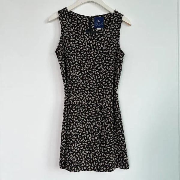 [BUNJANG] ELLE Paris Floral Sleeveless Dress / ELLE 엘르 파리 플로럴 민소매 원피스