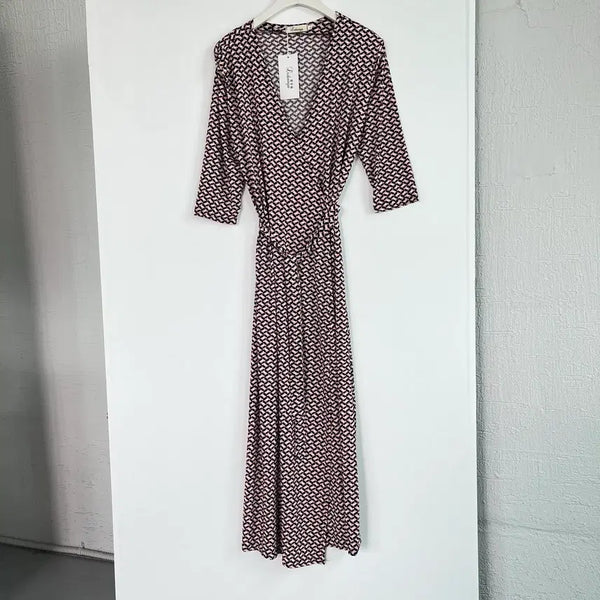 [BUNJANG] Liduaya Pattern Wrap Long Dress XL / (새상품) Liduaya 패턴 랩 롱 원피스 XL