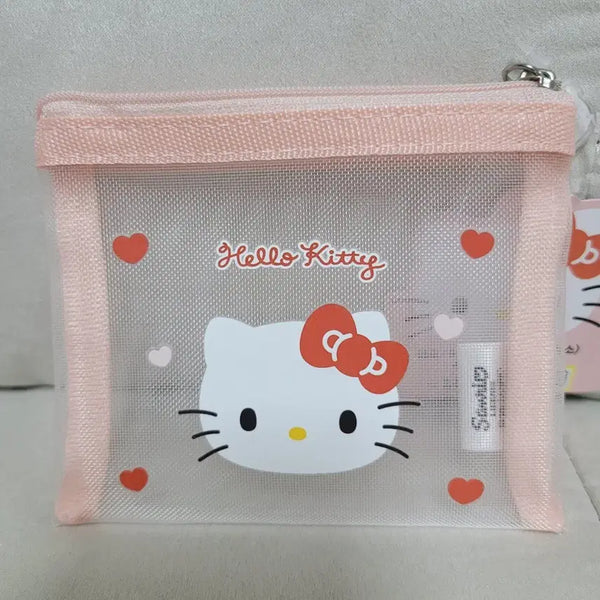 [BUNJANG] Daiso Hello Kitty Mesh Pouch (Small) / 다이소 헬로키티 메쉬 파우치 소형