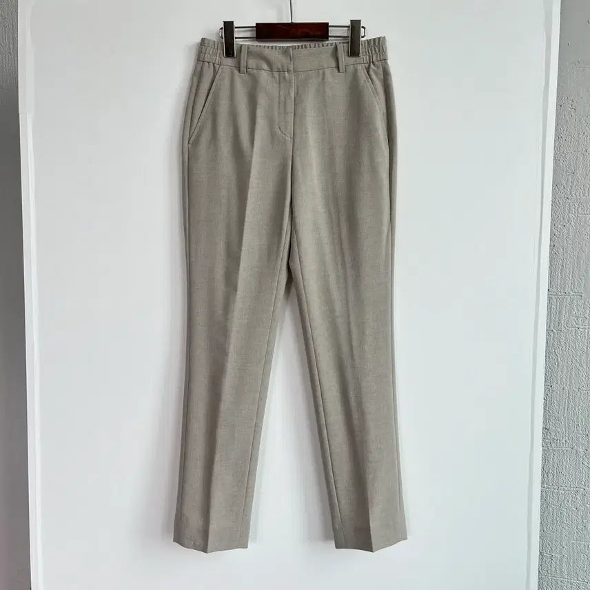 [BUNJANG] Mind Bridge Beige Summer Banding Slacks / Mind Bridge 마인드브릿지 베이지 여름 밴딩 슬랙스
