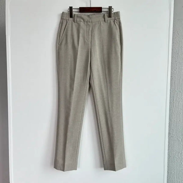 [BUNJANG] Mind Bridge Beige Summer Banding Slacks / Mind Bridge 마인드브릿지 베이지 여름 밴딩 슬랙스