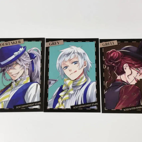 [BUNJANG] Black Butler Memorial Arcade Original Art Exhibition Pop-up Exclusive Cart Undertaker, Gray, Grell / 흑집사 메모리얼 아케이드 원화전 팝업 특전 카트 언더테이커 그레이 그렐