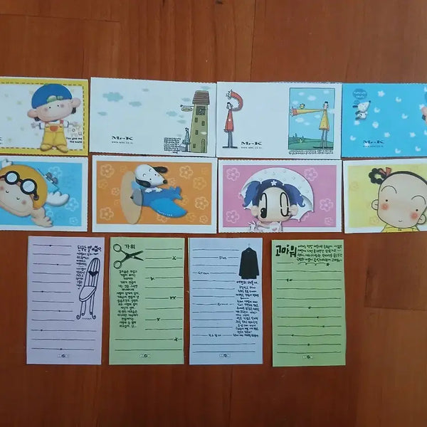 [BUNJANG] Vintage Mr. K Character Paper Set / 고전 빈티지 Mr. K 캐릭터 지류 세트