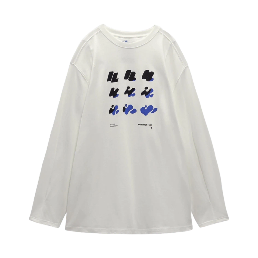 [BUNJANG] Zara x ADER Error Graphic Long Sleeve T-Shirt / 자라 x 아더에러 그래픽 롱 슬리브 티셔츠