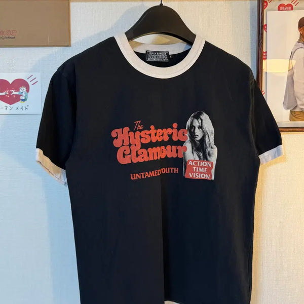 [BUNJANG] Hysteric Glamour UNTAMED YOUTH Ringer Short Sleeve T-Shirt / 히스테릭글래머 UNTAMED YOUTH 링거 반팔티