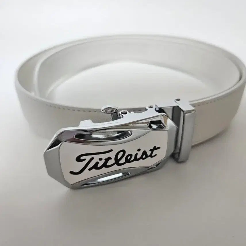 [BUNJANG] Hexagonal Automatic Buckle Genuine Leather Belt / 골프 육각 자동벨트  소가죽 럭셔리