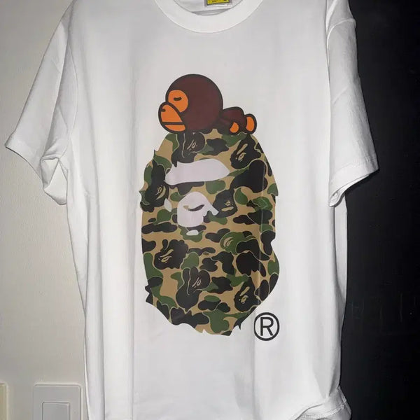 [BUNJANG] BAPE Milo Camo Short Sleeve T-Shirt / 베이프 마일로 카모 반팔
