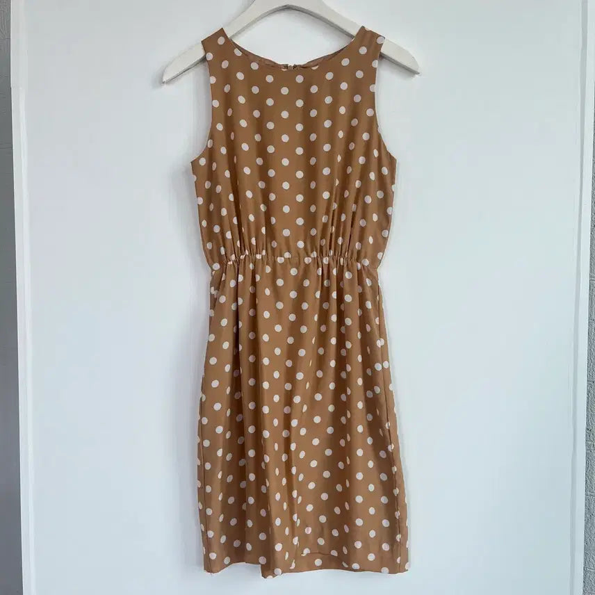 [BUNJANG] J.Crew Camel Polka Dot Dress / J.CREW 카멜 도트 원피스 00