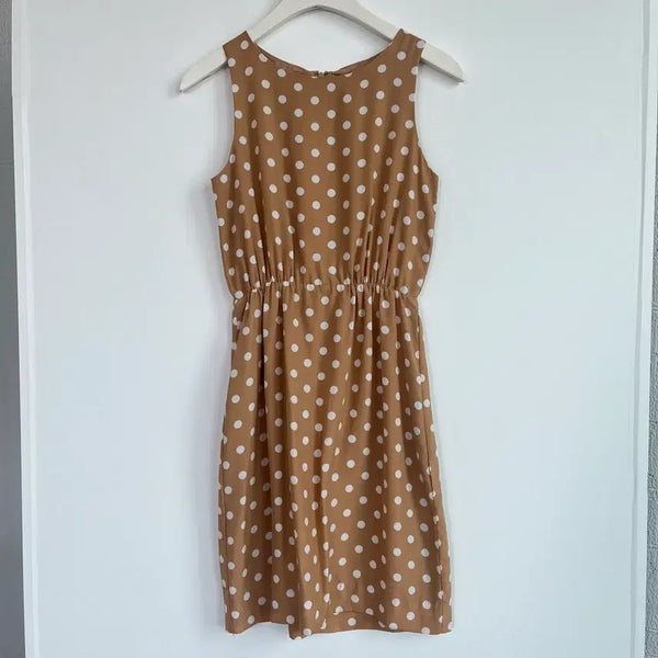 [BUNJANG] J.Crew Camel Polka Dot Dress / J.CREW 카멜 도트 원피스 00