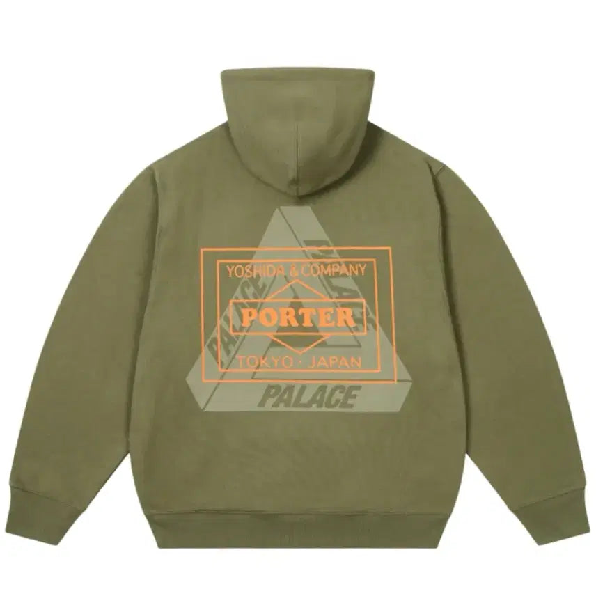 [BUNJANG] Palace Porter Hoodie Olive M / [M] 팔라스 포터 후드 올리브 24FW