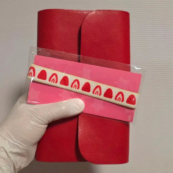 [BUNJANG] A6 6-Ring Binder Cover Minerva Box Vegetable Leather Red / 가죽 6공 다이어리 A6 커버 미네르바복스 베지터블 레드
