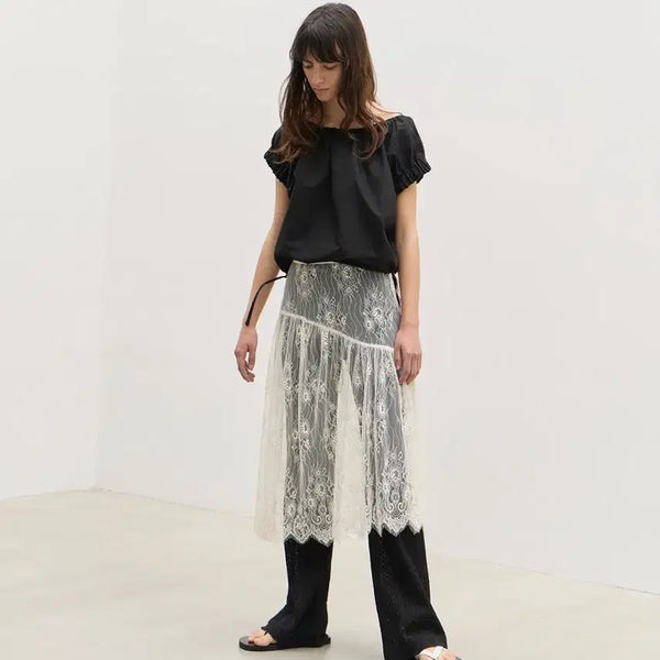 [BUNJANG] LEVAR Crispy Volume Cropped Blouse / 르바(LEVAR) Crispy Volume Cropped Blouse