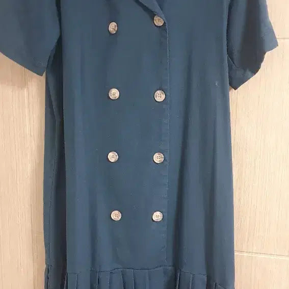 [BUNJANG] GGPX Double Button Pleated Long Dress / GGPX 더블버튼 플리츠 원피스 F