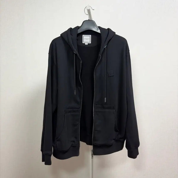 [BUNJANG] Wooyoungmi 26SS Black Logo Hoodie Zip-Up Black Size 50 / [50/S급] 우영미 26SS 백로고 후드집업 블랙