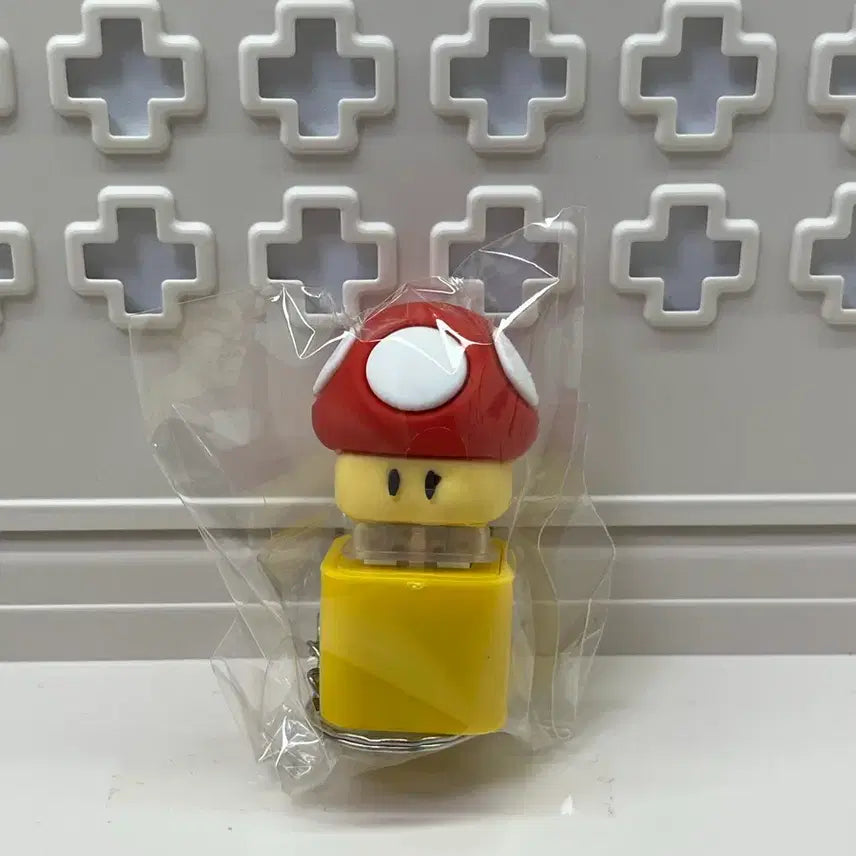[BUNJANG] Super Mario Mushroom Keycap Keychain / 슈퍼마리오 버섯 키캡 키링