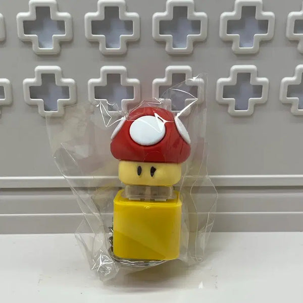 [BUNJANG] Super Mario Mushroom Keycap Keychain / 슈퍼마리오 버섯 키캡 키링