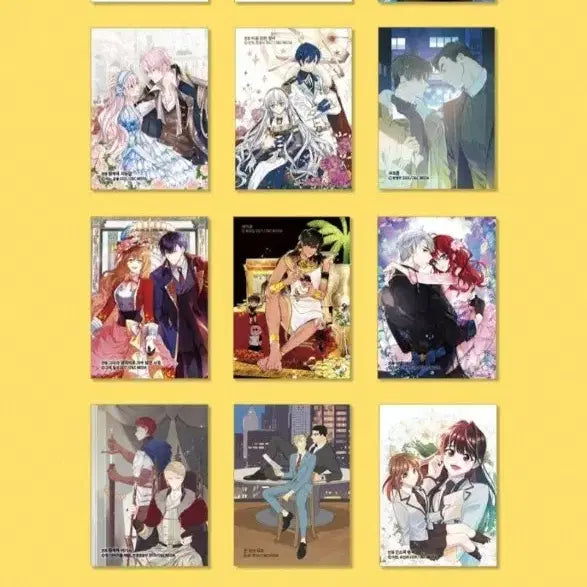 [BUNJANG] D&C Webtoon Brand Exhibition Illustration Mini Calendar Set / 디앤씨웹툰 브랜드전 일러스트 미니 캘린더 세트(악엔죽, 인소의법칙, 그공사 등)