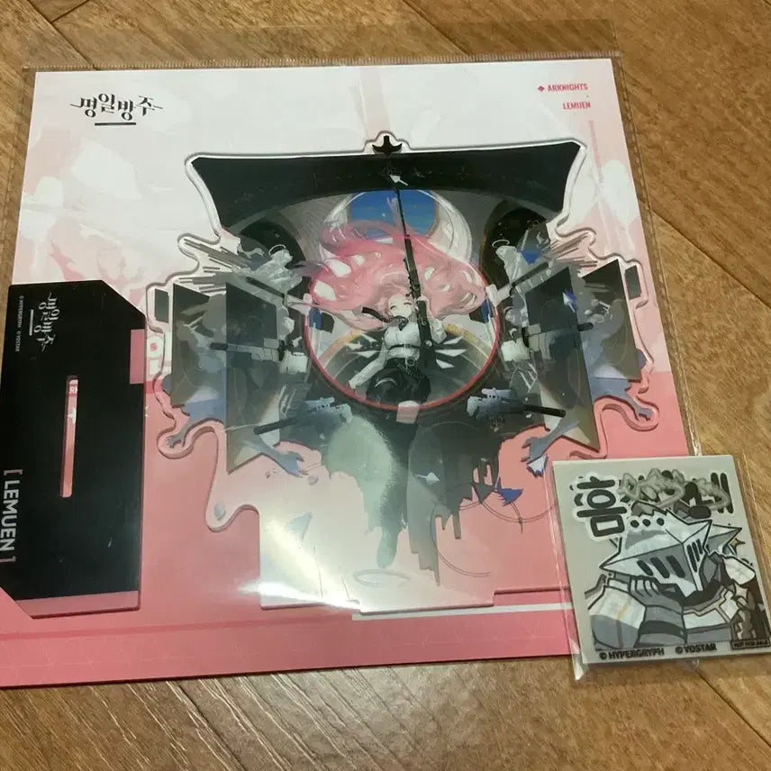 [BUNJANG] Arknights Lemuen 2nd Anniversary Acrylic Stand & Sancta Mixaparato Sticker Set / 명일방주 명방 팝업 르무엔 2정 아크릴스탠드 산크타 믹사파라토 스티커 판매