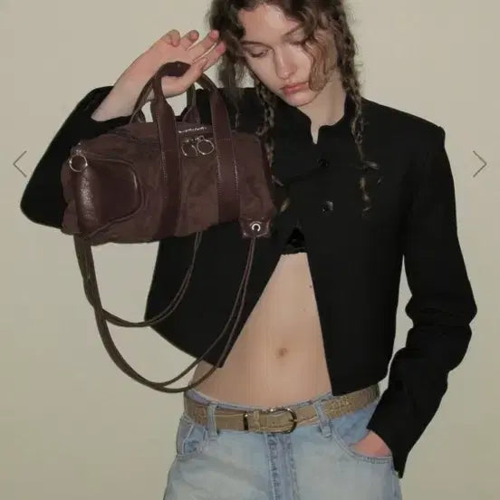 [BUNJANG] Fill in the Blank Geek 3-Way Bag Brown / 필인더블랭크 긱 3-way 백 브라운